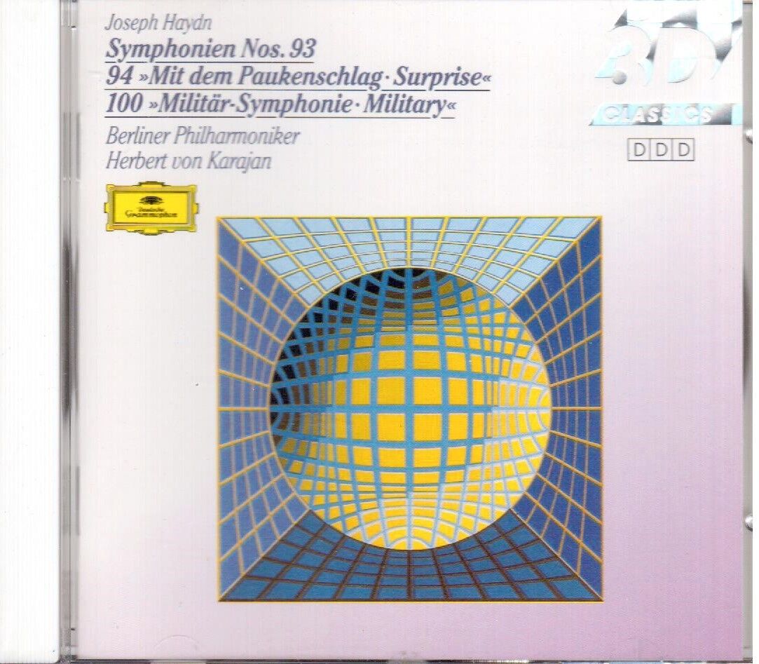 Haydn: Sinfonie N. 93, 94, 100 / Herbert Von Karajan, Berliner Philharmoniker CD