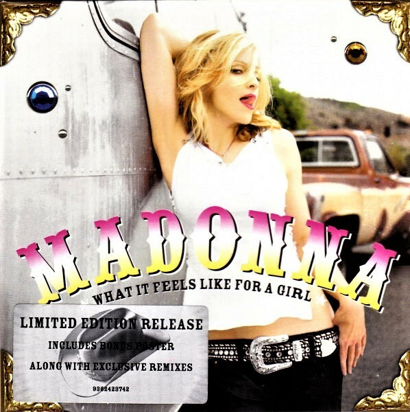 MADONNA ‎– What It Feels Like For A Girl Cds Australia with Poster M/M- New
