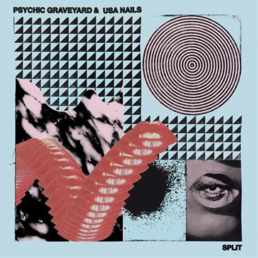 Psychic Graveyard/USA Nails Split (Vinyl LP) 12" Album