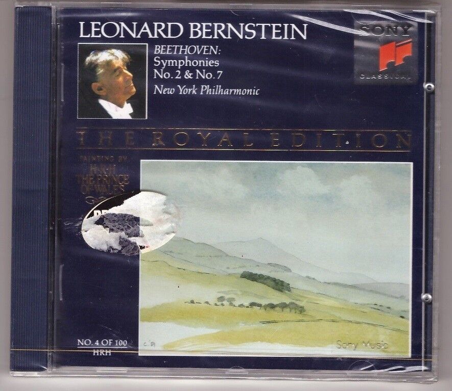 BEETHOVEN -SINFONIA 2 & 7  NEW YORK PHIL. BERNSTEIN CD NUOVO SIGILLATO