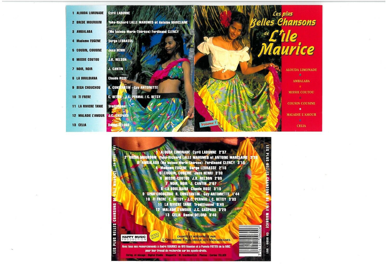 CD Les plus belles chansons de L'Ile Maurice - Orchestre Folklorique - Nuovo New