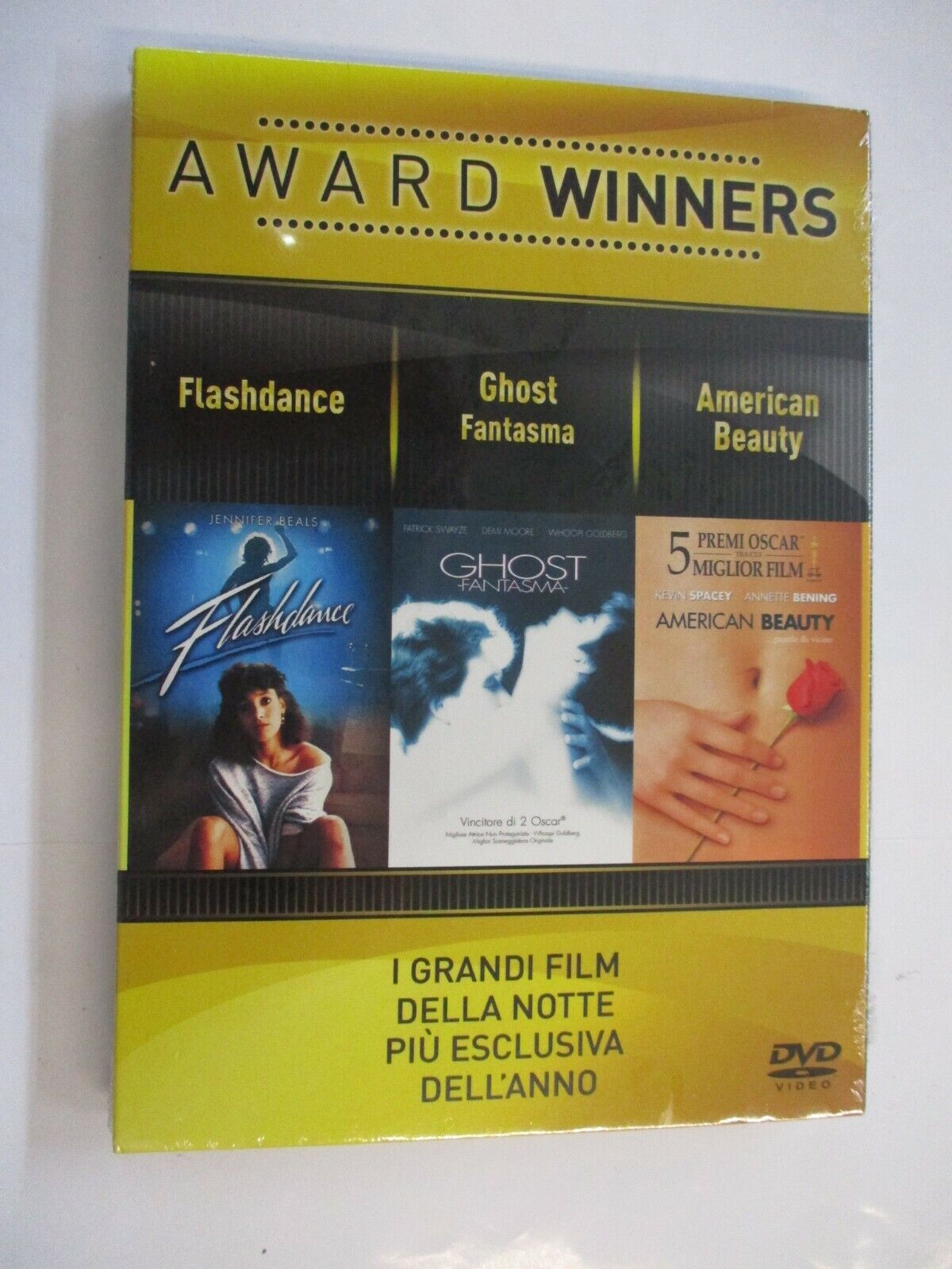 FLASHDANCE / GHOST / AMERICAN BEAUTY - 3DVD SIGILLATO - AWARD WINNERS