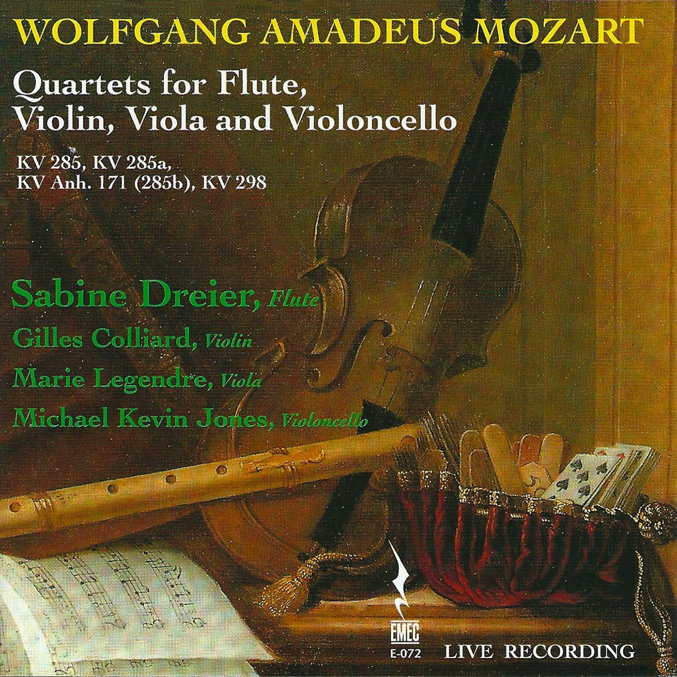 Sabine Dreier Quartets For Flute, Violin, Viola And Violoncello (CD)