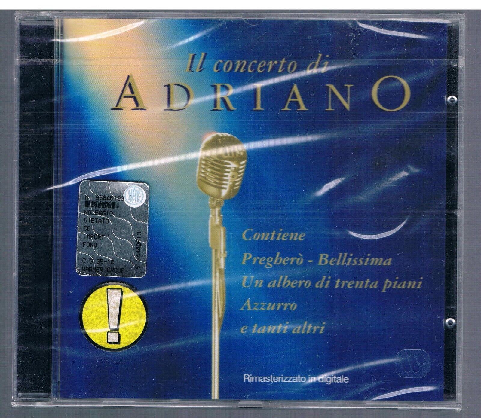 ADRIANO CELENTANO IL CONCERTO DI CD F.C.  SIGILLATO!!!