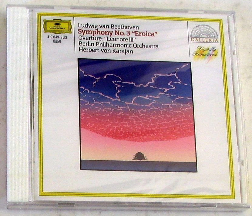 BEETHOVEN L. V. - SYMPHONY 3 / OVERTURE LEONORE III - KARAJAN - CD Sealed