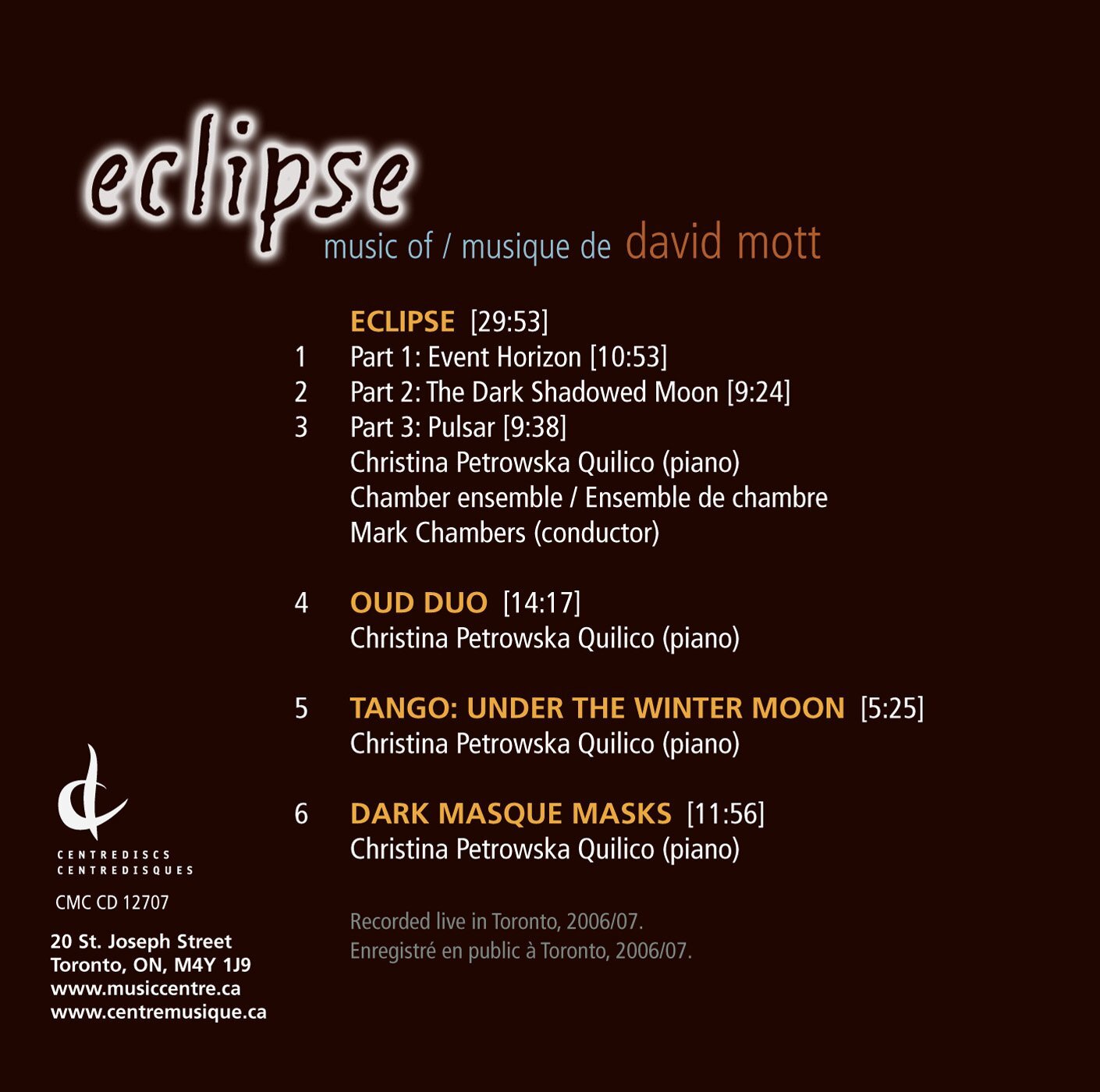 MOTT,DAVID Eclipse (CD)