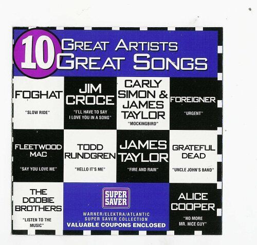 Various Artists 10 Great Artists, 10 Great Songs (CD)
