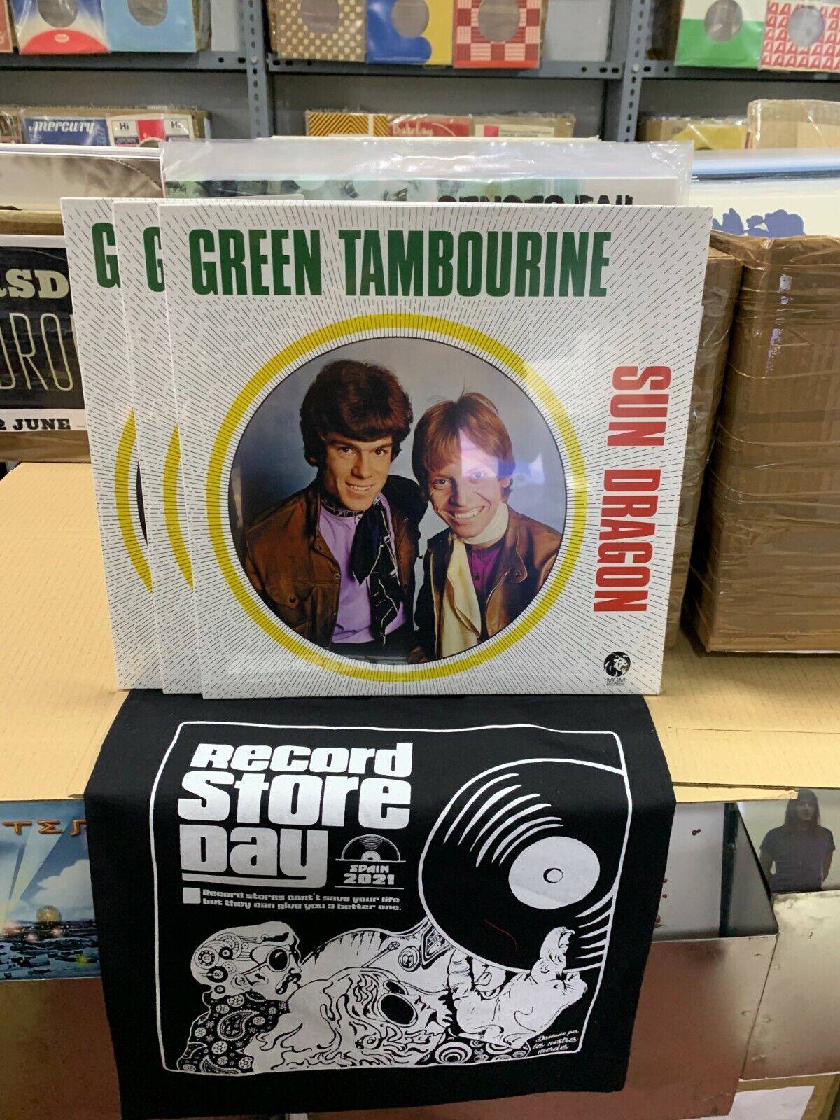 Sun Dragon LP Green Tambourine RSD 2021 Sealed