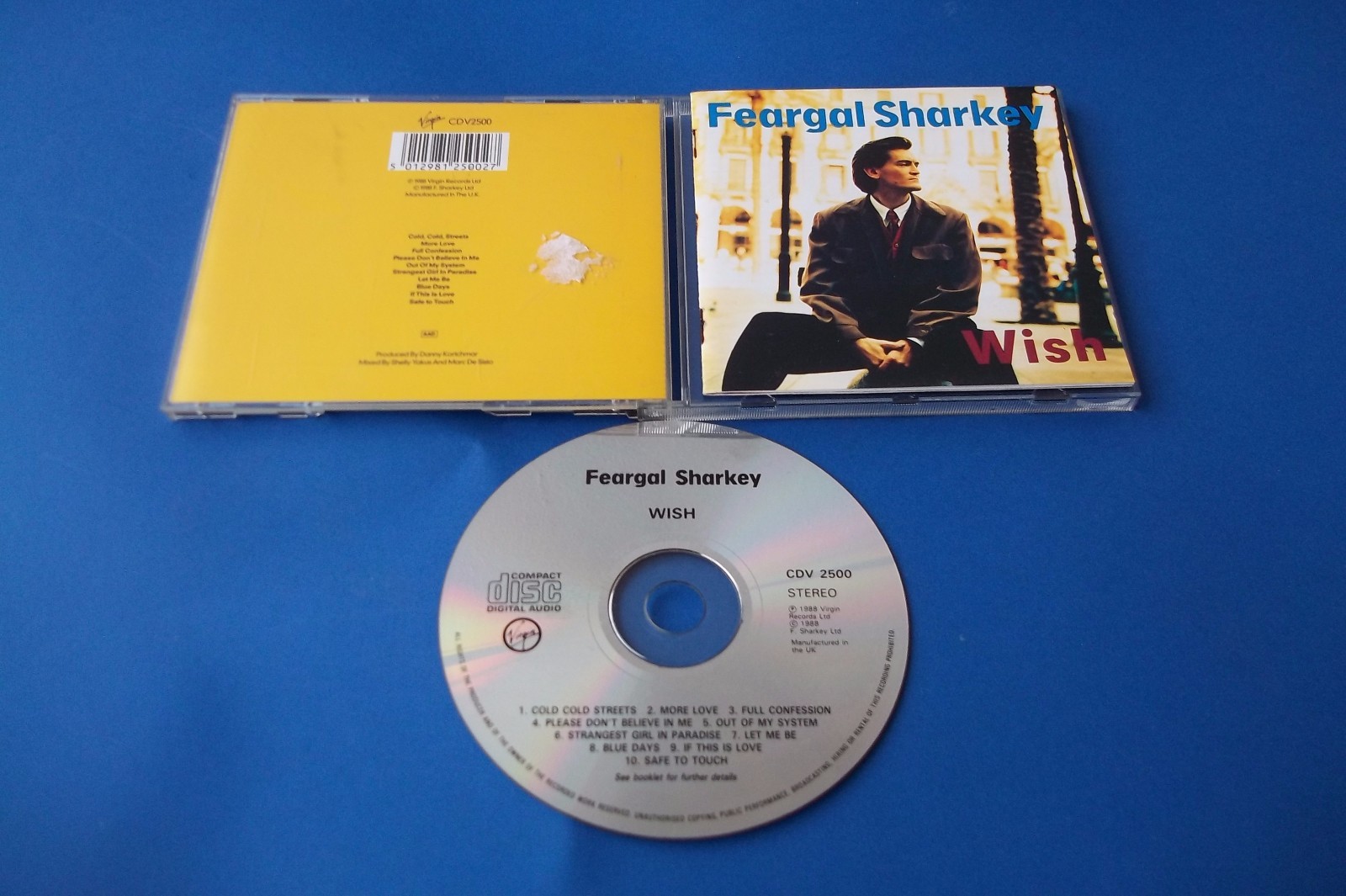 FEARGAL SHARKEY "WISH " CD 1988 VIRGIN RECORDS NUOVO