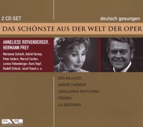 Rothenberger/Prey/ Der Bajazzo/andre Chernier/fedora (Rothenberger) (CD) Album