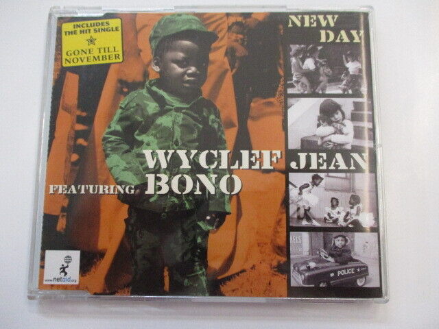 BONO / WYCLEF JEAN - NEW DAY - CD SINGLE MINT CONDITION 1999 UK - U2