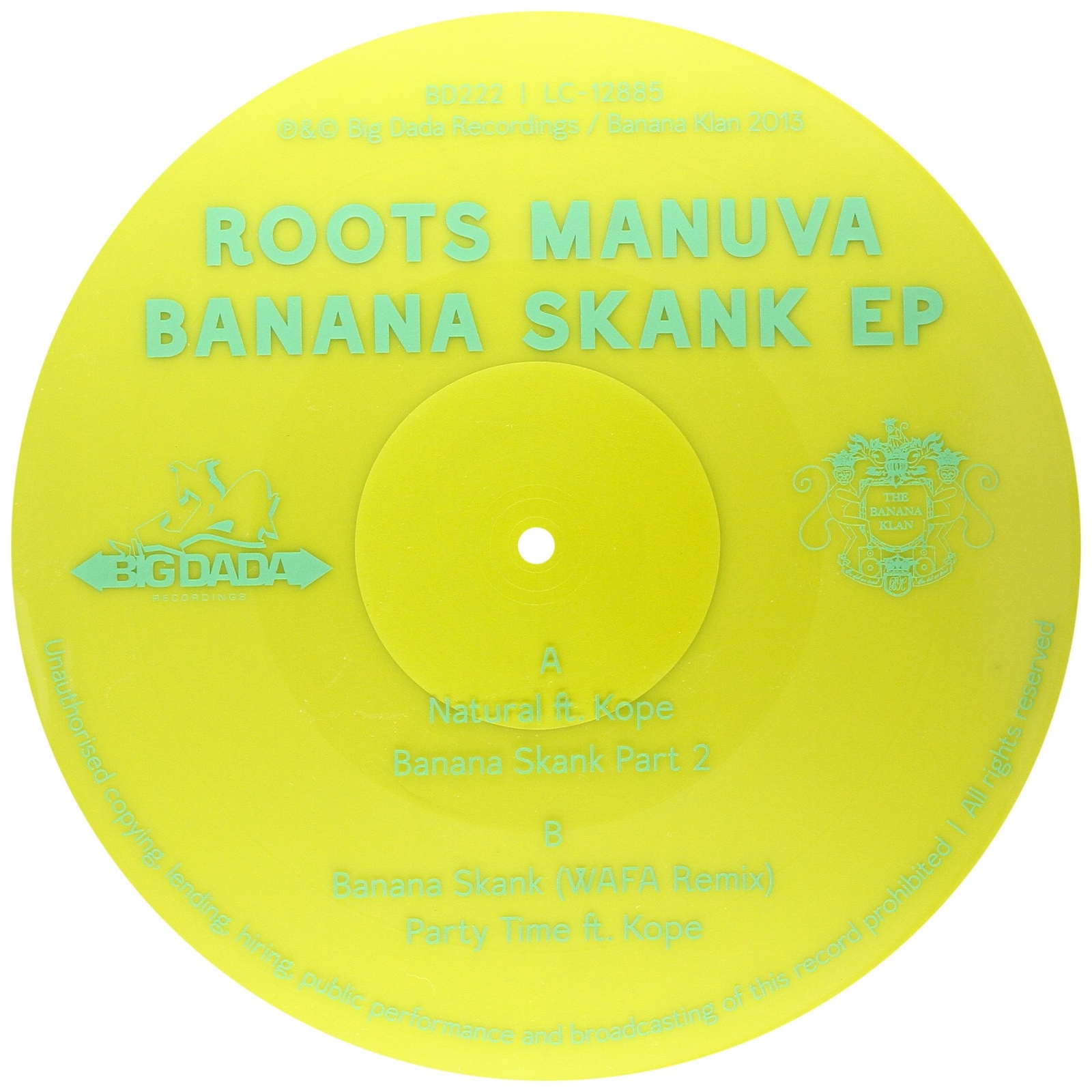 Roots Manuva Banana Skank (Vinyl LP)