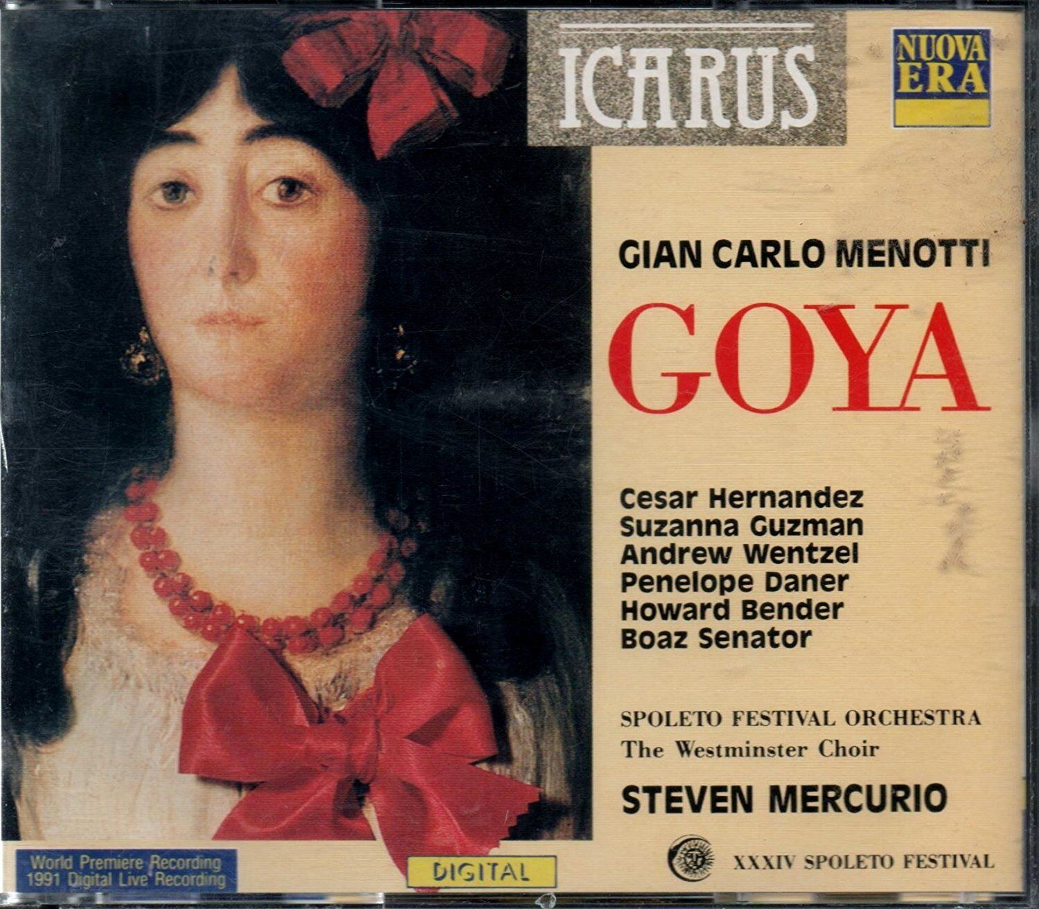 Menotti: Goya / Mercurio, Hernandez, Guzman, Daner, Senator - CD