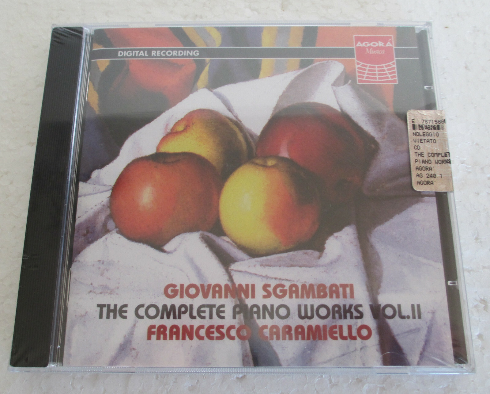 GIOVANNI SGAMBATI The Complete Piano Works Vol. II (2000) CD Album, Agorá AG 240