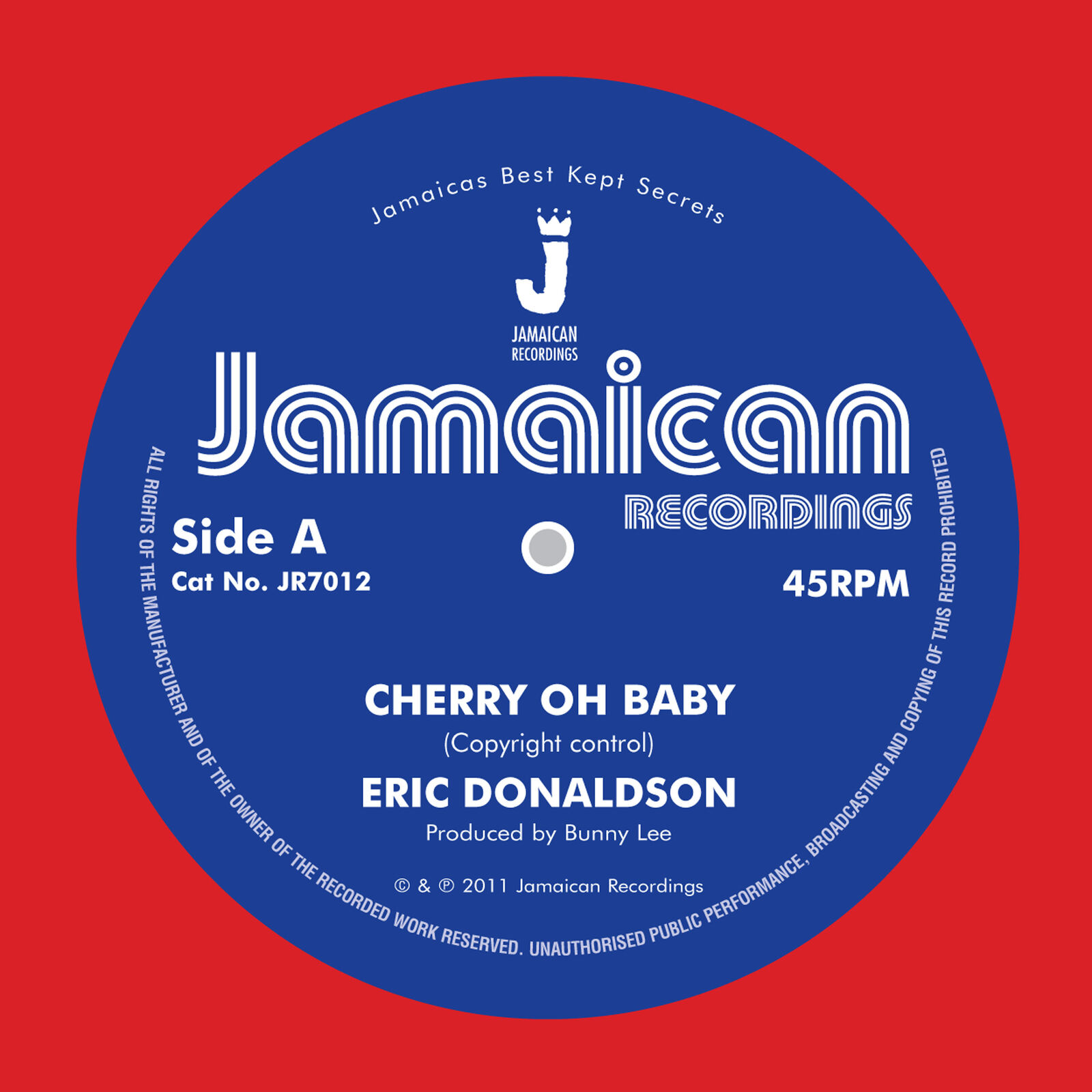 Eric Donaldson Cherry Oh Baby (Vinyl LP) 7" Single