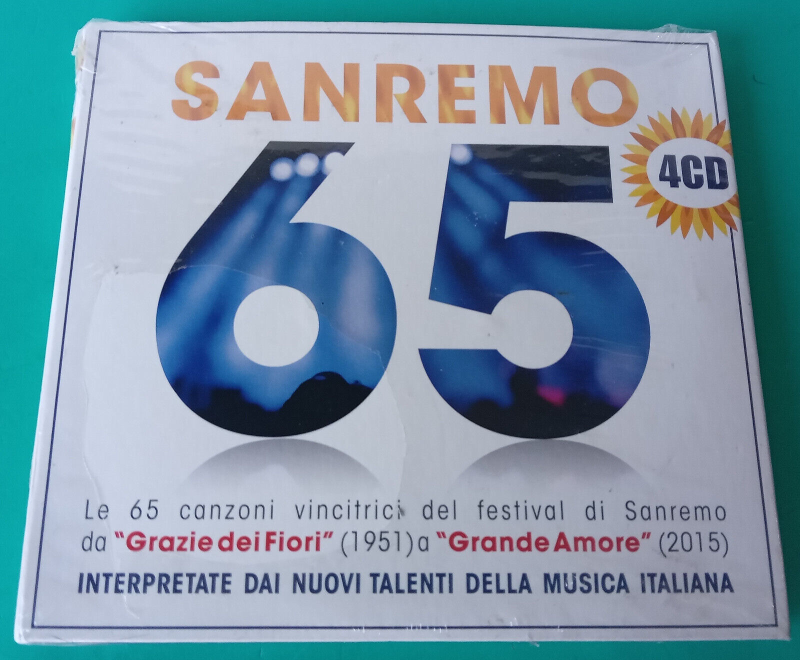 SANREMO 65 - 4 x CD, Compilation - Azzurra Music – DB4001 - NUOVO SIGILLATO