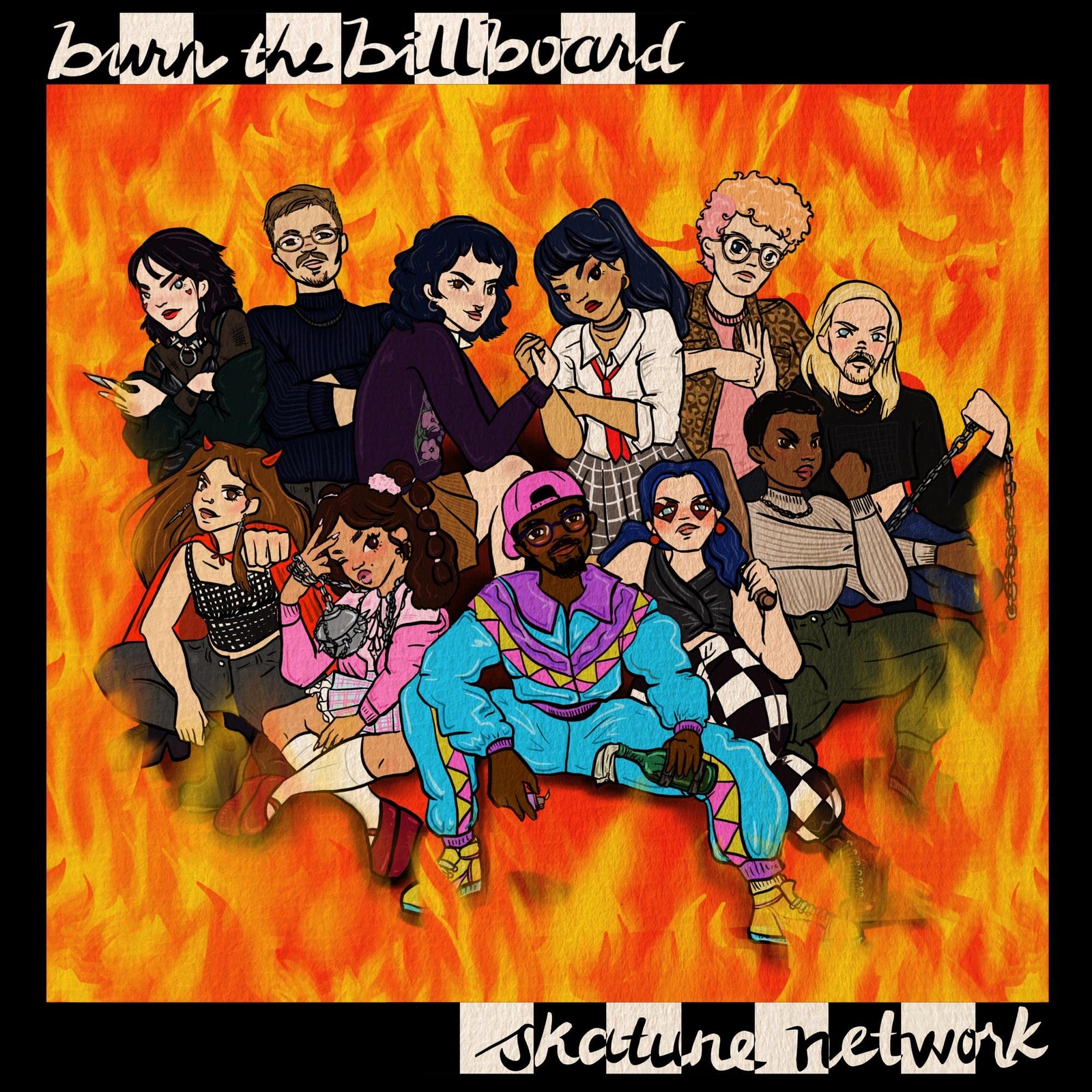 Skatune Network burn the billboard  Explicit Lyrics (CD)