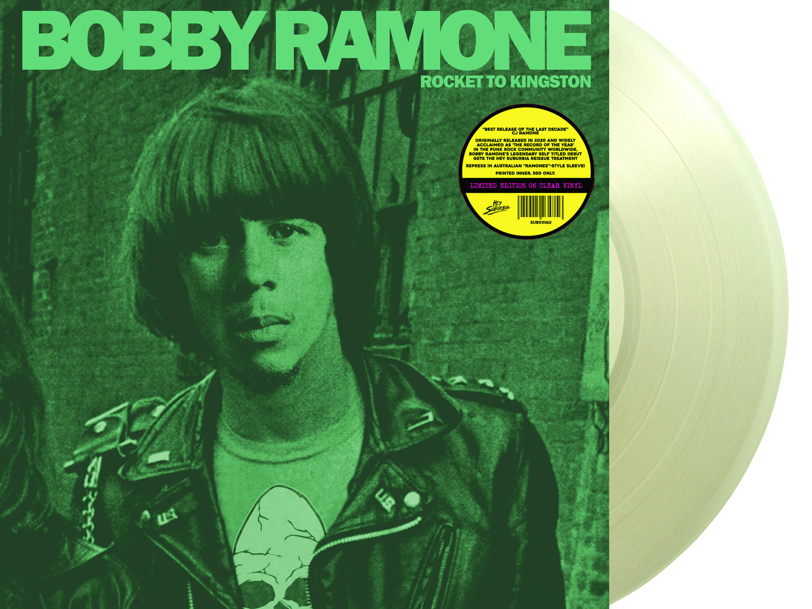 Bobby Ramone Rocket to Kingston (Vinyl LP) 12" Album (Clear vinyl)