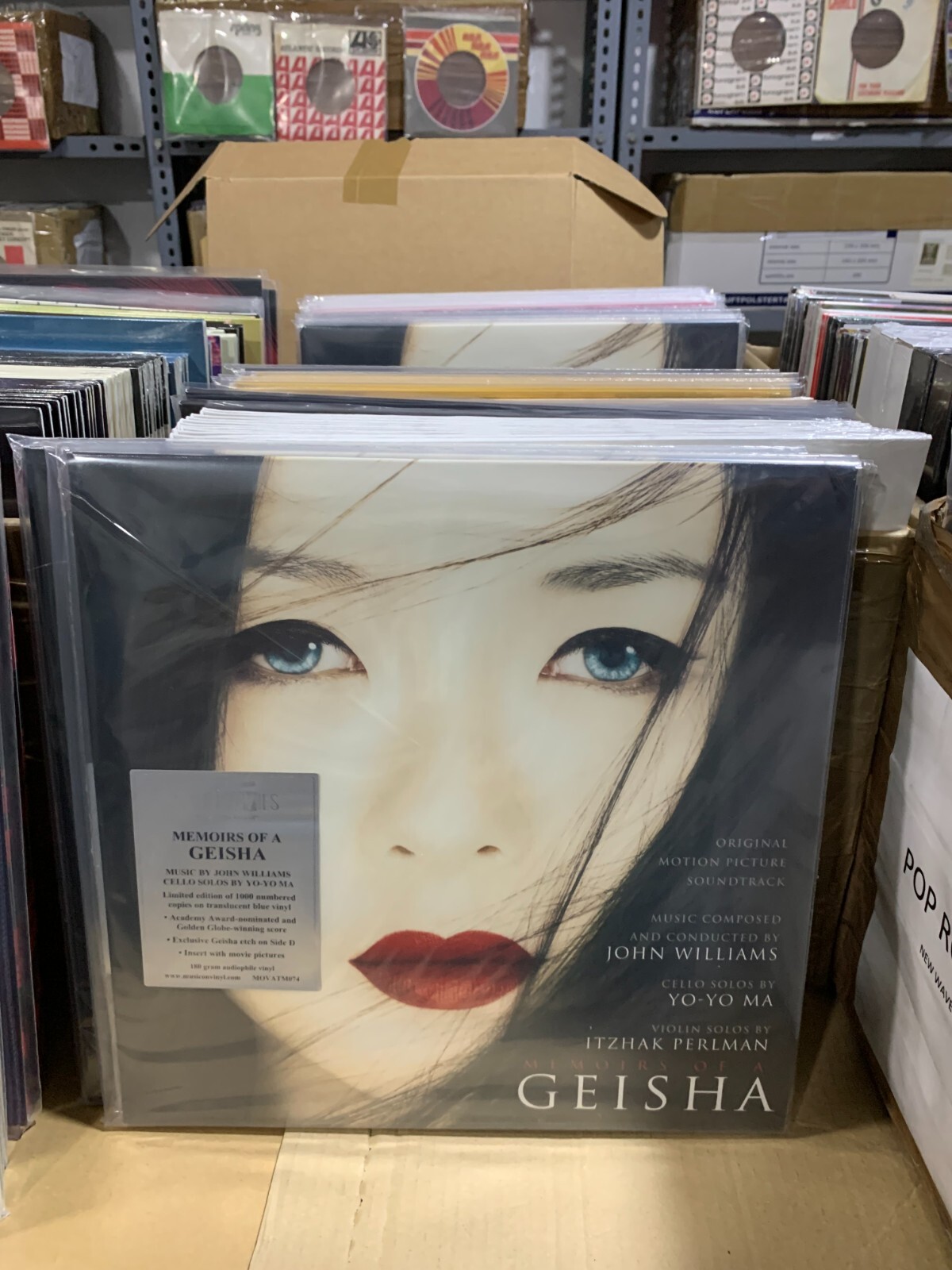 Memoirs Of A Geisha 2LP John Williams Cello Solos By Yo-Yo Translucent Blue