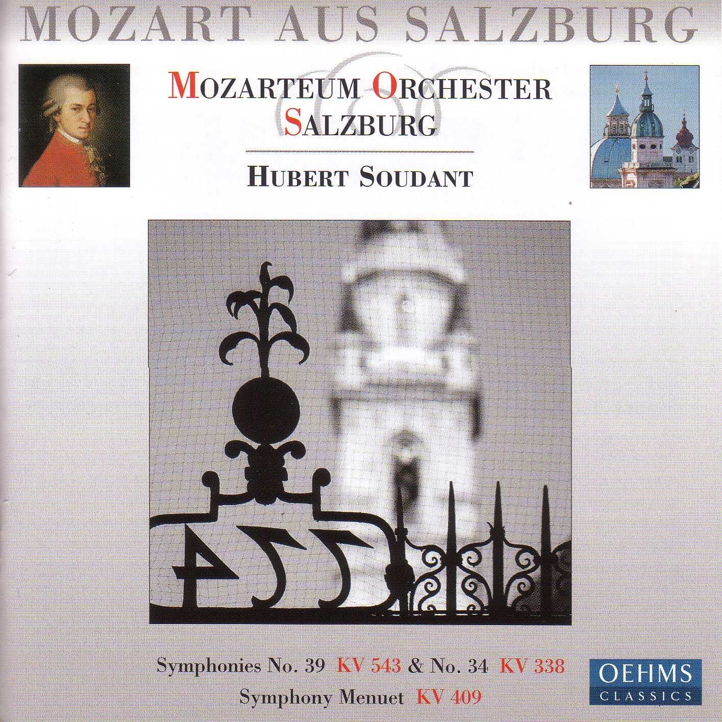 Salzburg Mozarteum Orchestra Symphonies 39 & 34: Mozart Aus Salzburg 1 (CD)