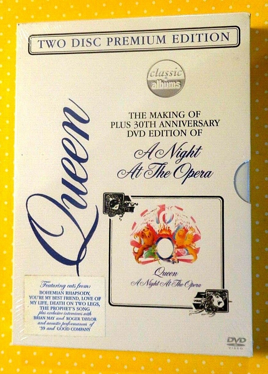 QUEEN  - A NIGHT AT THE OPERA - 30th ANNIVERSARY - 2 DVD 2005 NUOVO E SIGILLATO.