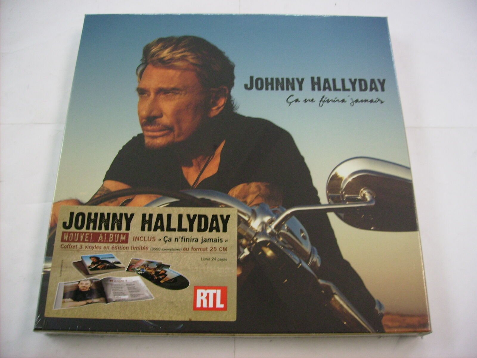 JOHNNY HALLYDAY - CA N' FINIRA JAMAIS - 3x10" VINYL BOX NEW SEALED LTD. ED. 2008