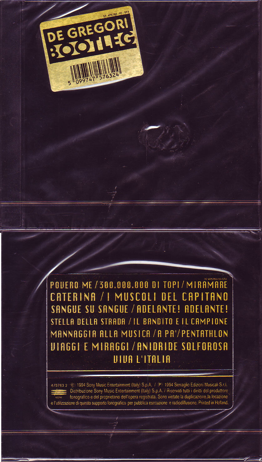 Francesco De Gregori: Bootleg - CD