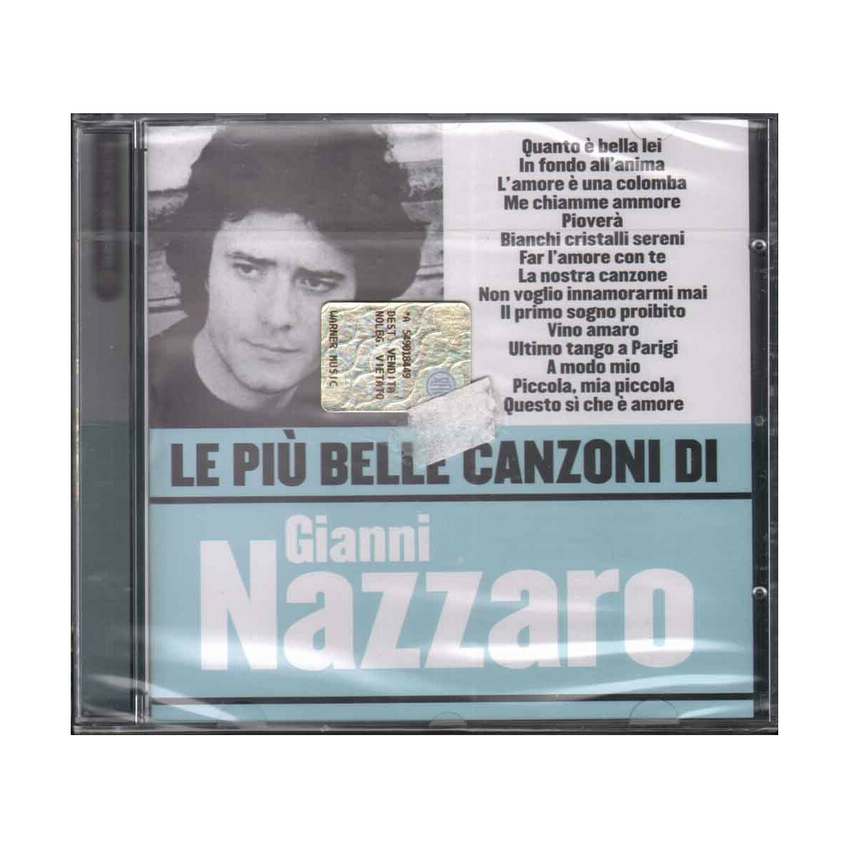 Gianni Nazzaro CD Le Piu' Belle Canzoni Di / Warner 5051011-2931-2-2 Sigillato