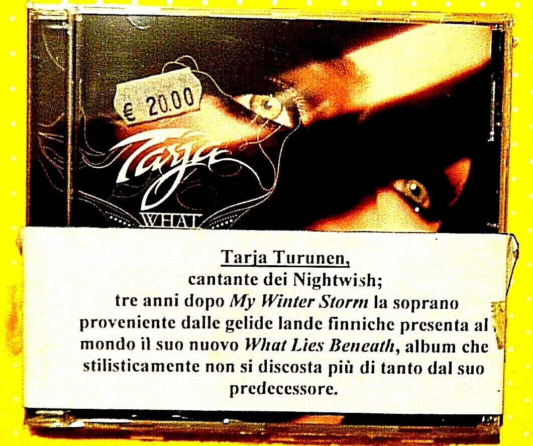 TARJA TURUNEN ( Nightwish)  -  WHAT LIES BENEATH  -  CD 2010 NUOVO E SIGILLATO