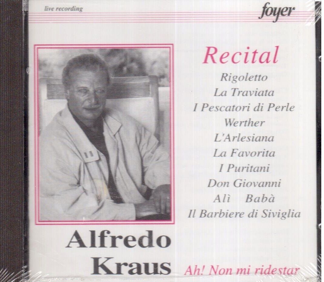 Alfredo Kraus: Recital, Ah! Non Mi Ridestar - CD