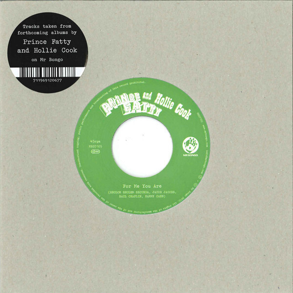 Prince Fatty & Hollie Cook For Me You Are (RSD 2012) (Vinyl LP) 7" Single
