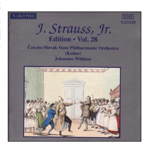 Johannes Wildner STRAUSS II, J.: Edition - Vol. 28  (CD)