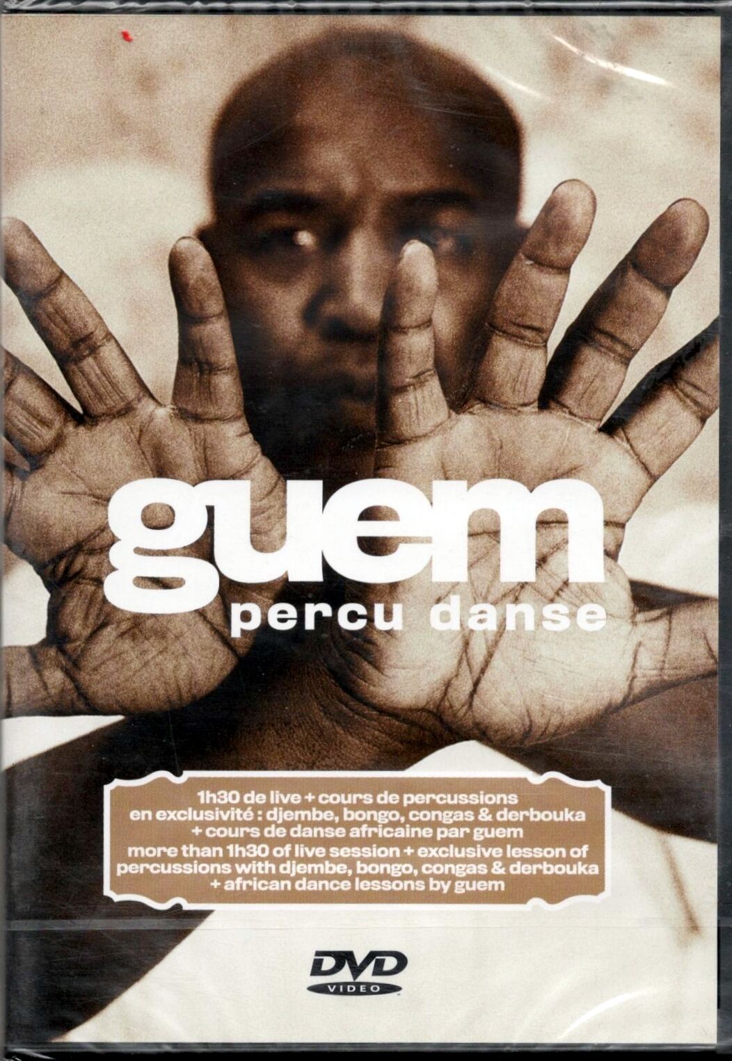GUEM - PERCU DANCE - DVD NUOVO SIGILLATO DJEMBE BONGO CONGAS DERBOUKA