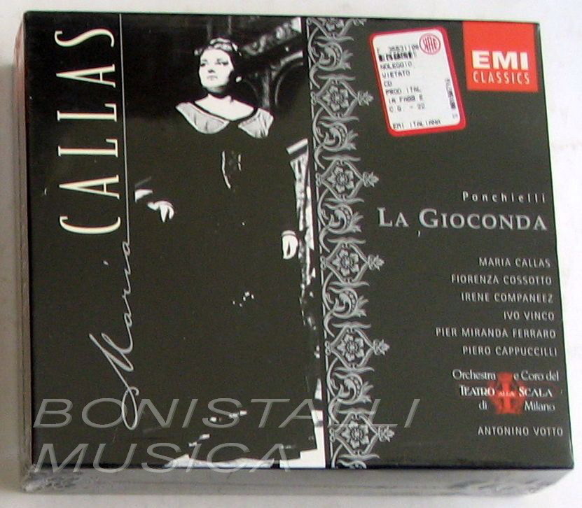 Ponchielli LA GIOCONDA - CALLAS, COSSOTTO, COMPANEEZ - VOTTO  3 CD EMI Sealed