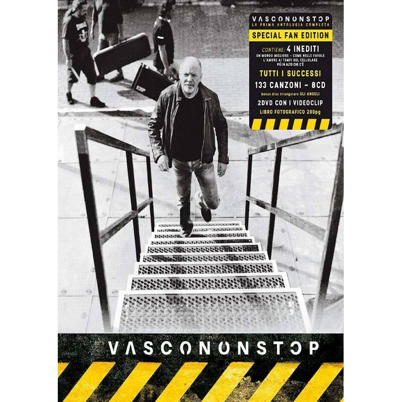 VASCO ROSSI VASCONONSTOP 9 Cd 2 Dvd special fan edition+libro nuovo sigillato