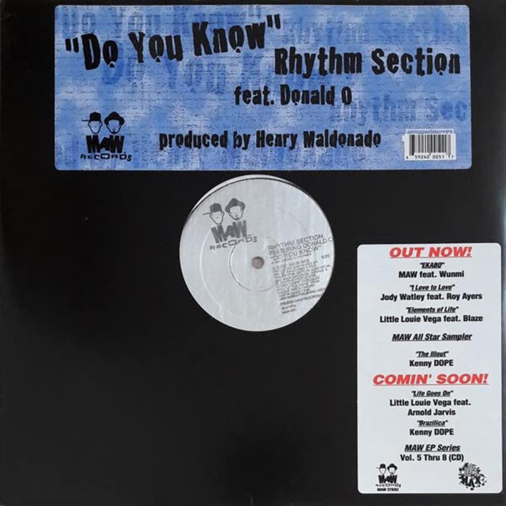 Do You Know - Rhythm Section Feat. Donald O (Vinile)