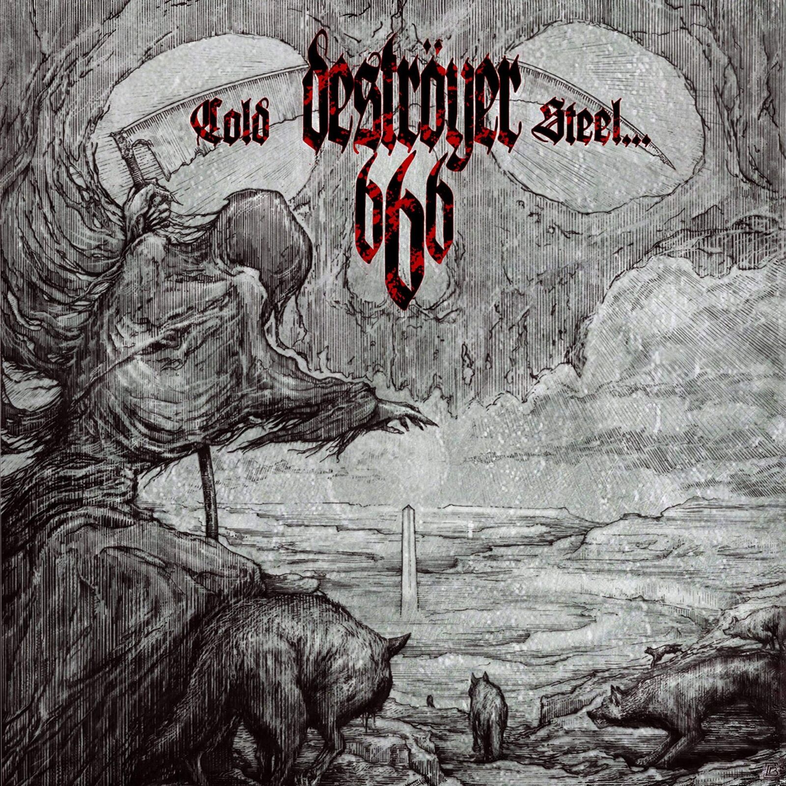 Destroyer 666 Cold Steel...For An Iron Age Ltd. Ed. on Silver and dar (Vinyl LP)