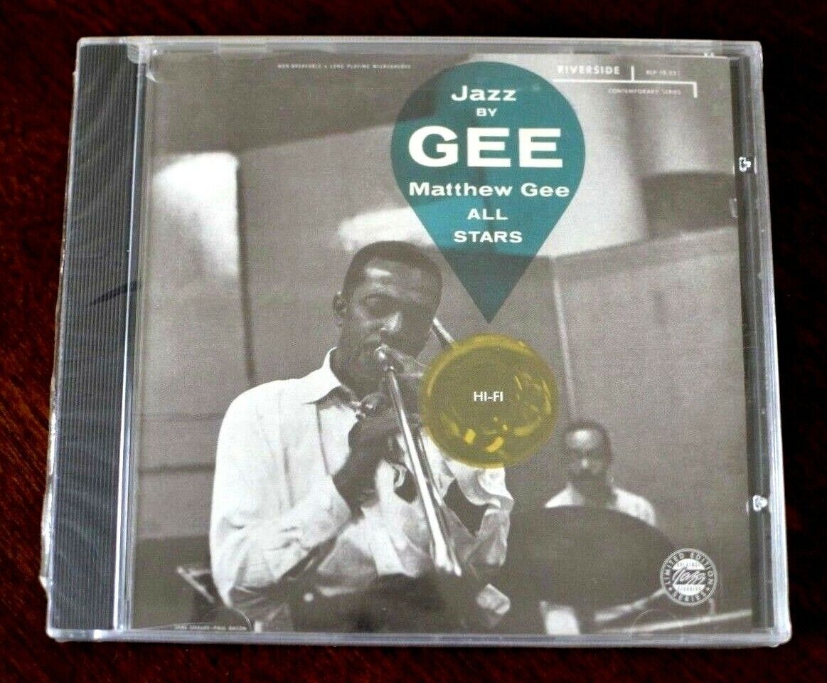 Jazz By Gee! Matthew Gee All-Stars (CD, Jul-1996, Original Classics) Nuovo