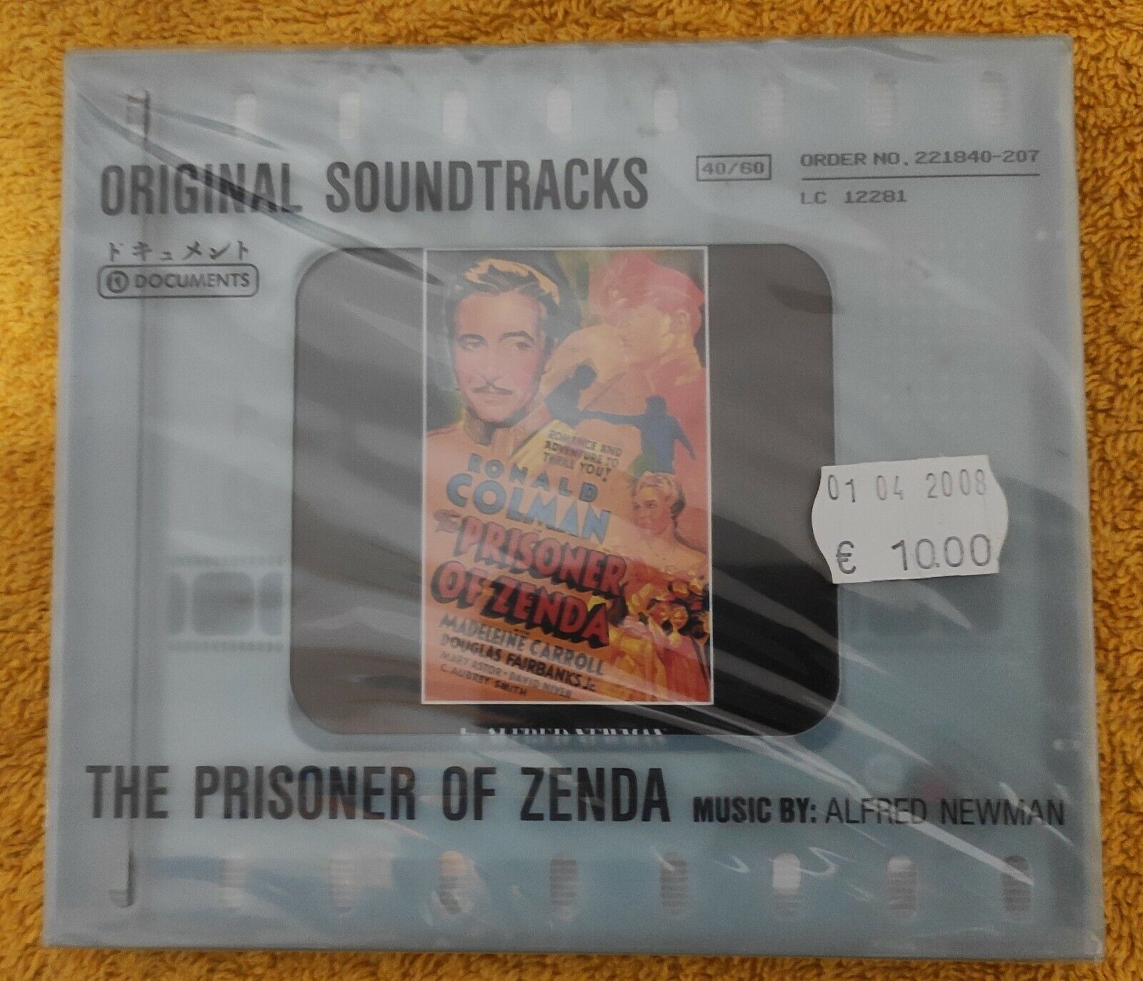 THE PRISONER OF ZENDA (ALFRED NEWMAN) CD ORIGINAL SOUNDTRACK SEALED