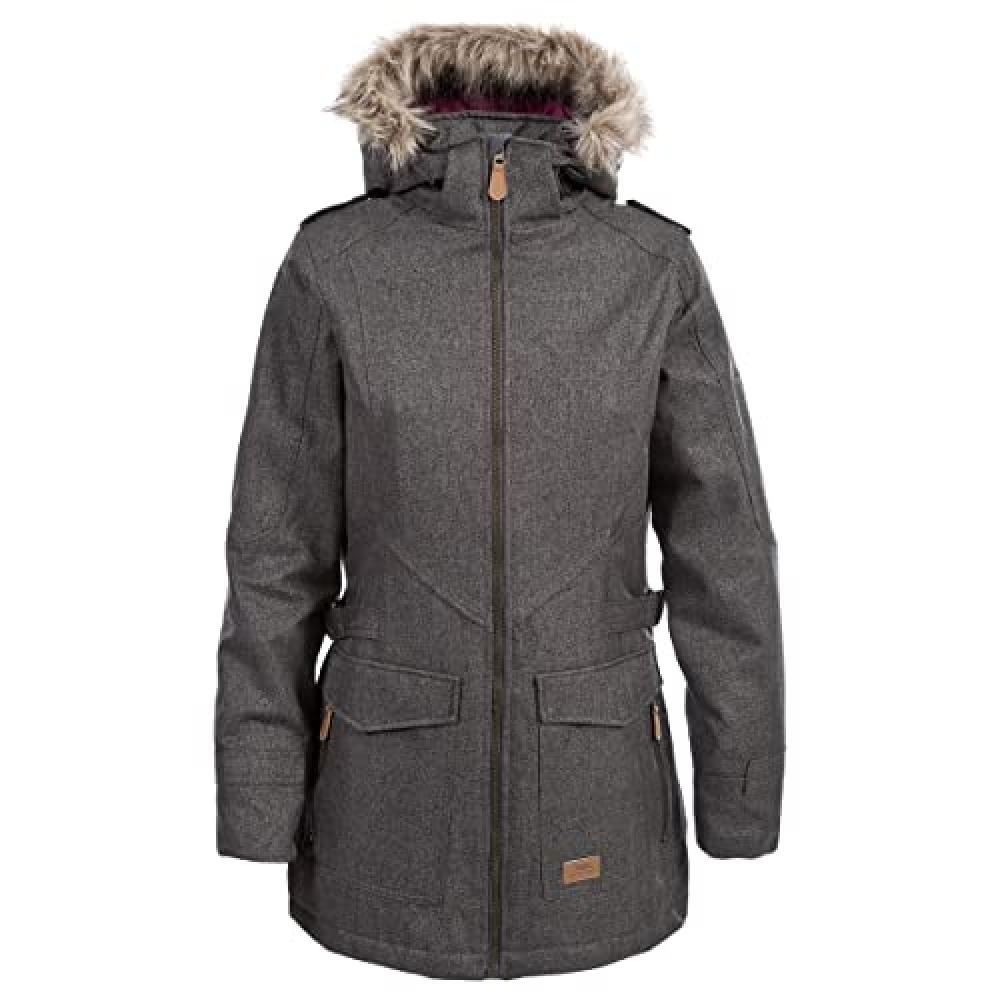 (TG. XXS) Trespass Everyday - Giacca impermeabile da donna con pelliccia rimovib
