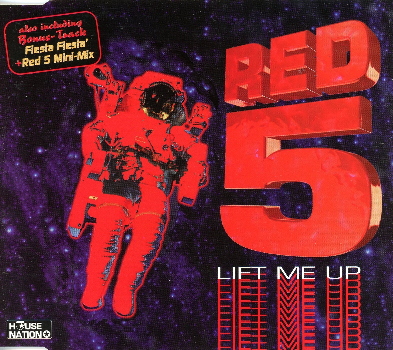 Red 5 Lift Me Up / Fiesta Fiesta (Club Mix) / Red 5 Mini-Mix (CD)