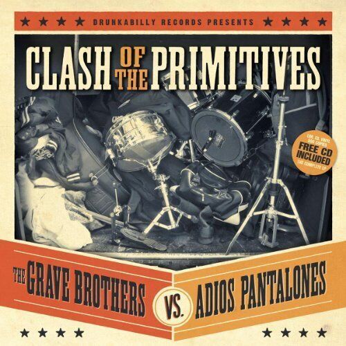 GRAVE BROTHERS VS. ADIOS PANTALONES Clash of the Primitives (Vinyl LP)