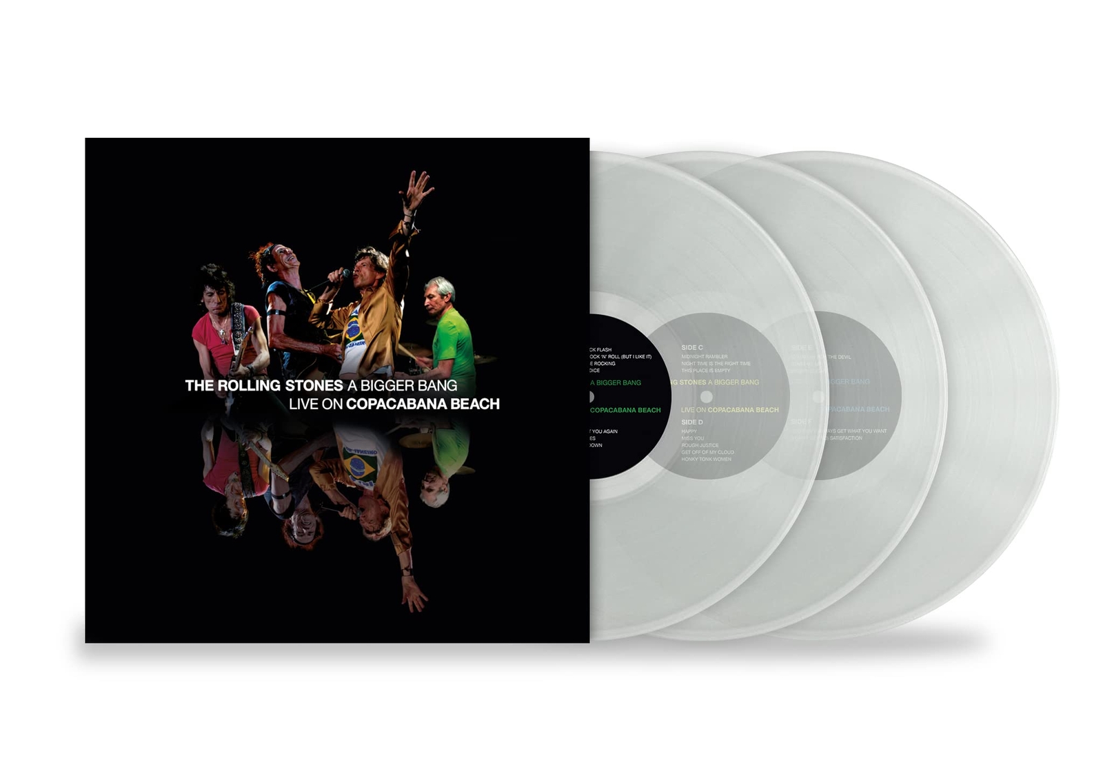 The Rolling Stones A Bigger Bang Live On Copacabana Beach Clear (Vinyl LP)
