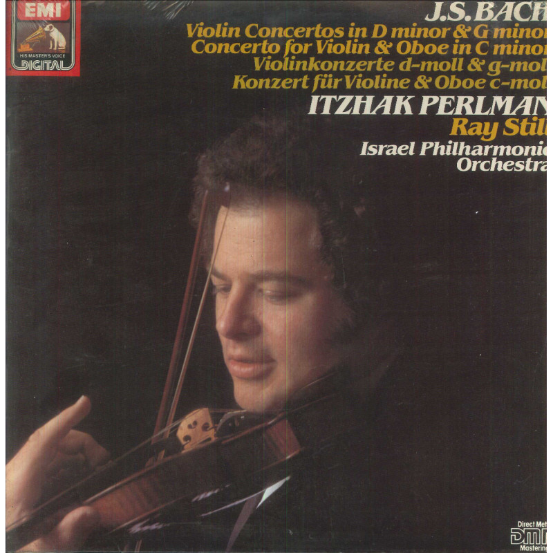 Bach, Perlman Lp Vinile Concertos In D, G Minor, For Violin & Oboe In C Minor Si