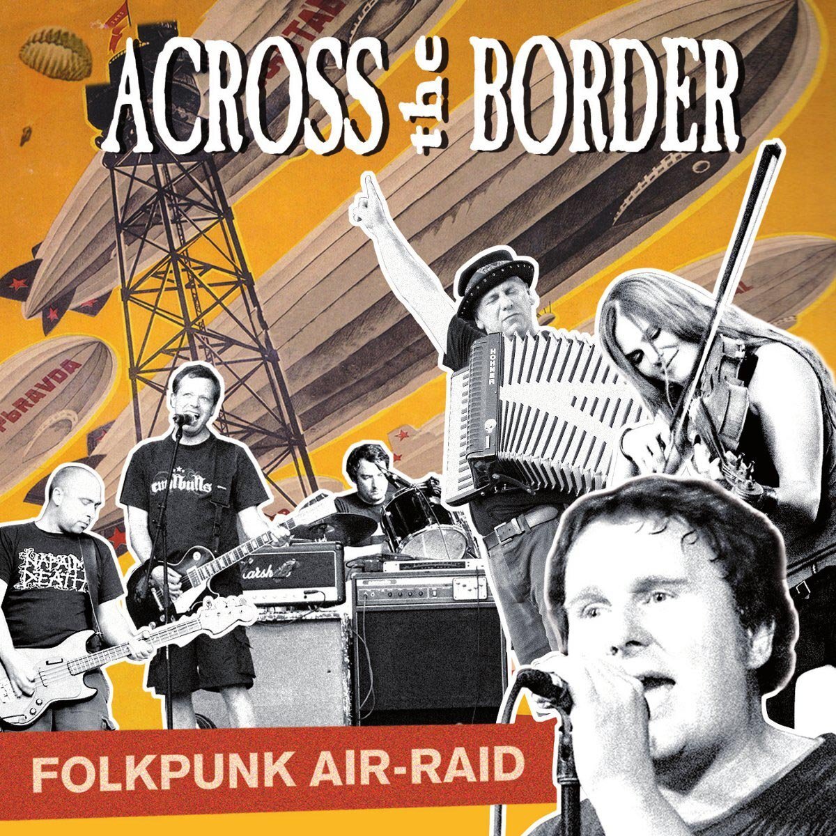 ACROSS THE BORDER-FOLKPUNK AIR-RAID CD NUOVO