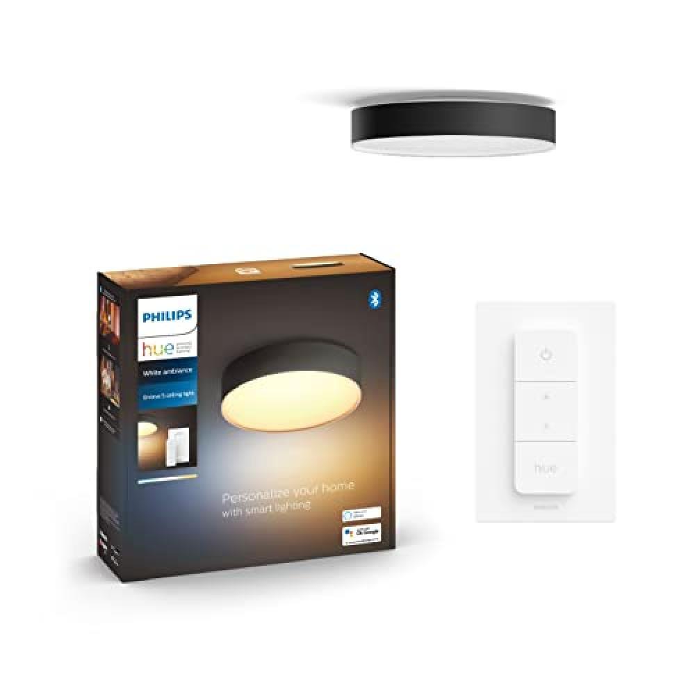 (TG. Piccola) Philips Hue White Ambiance Enrave, Plafoniera Smart, Piccola, Blue