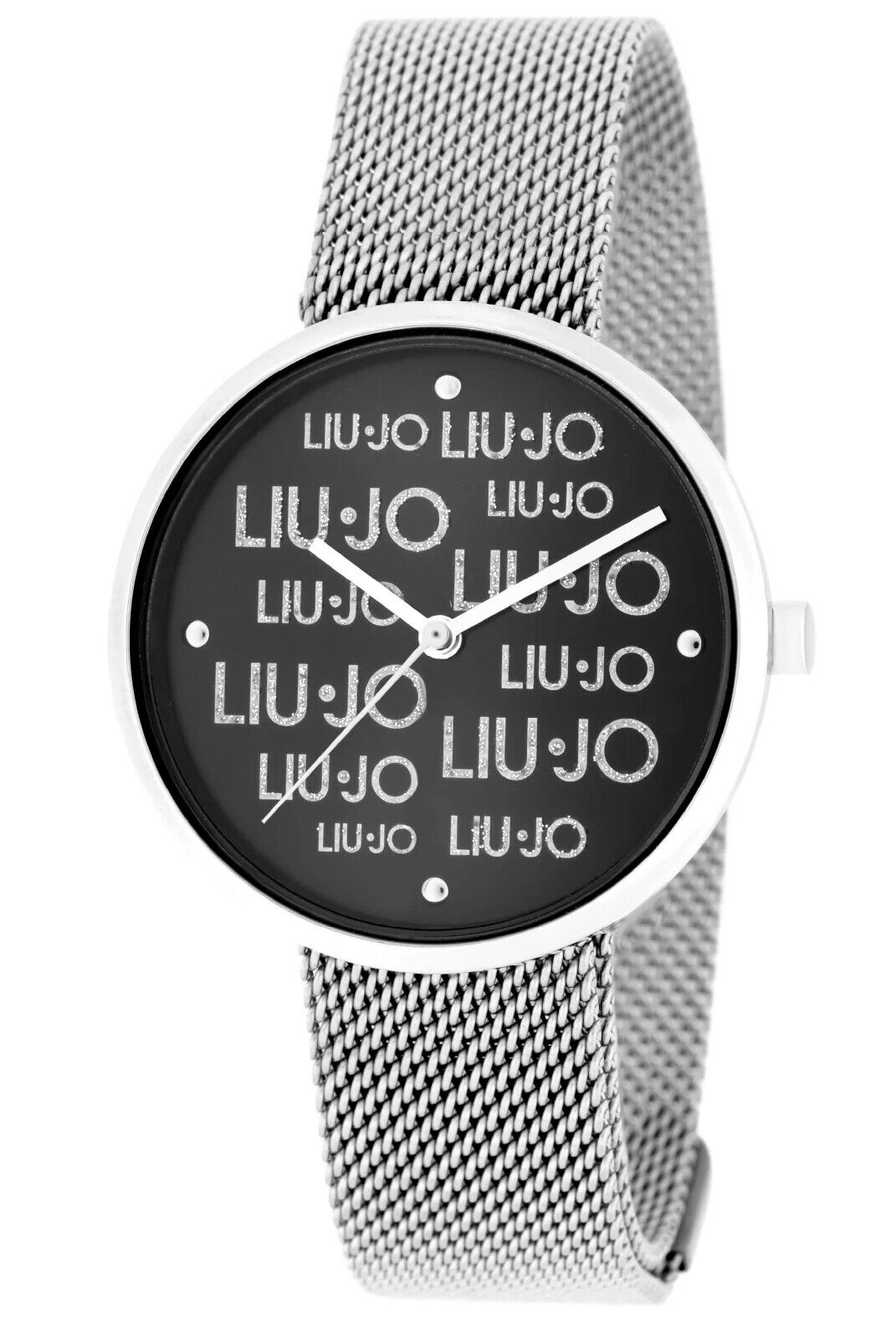 Orologio Donna Liu Jo Magic Acciaio Quadrante Glitter Nero Maglia Milano TLJ2152