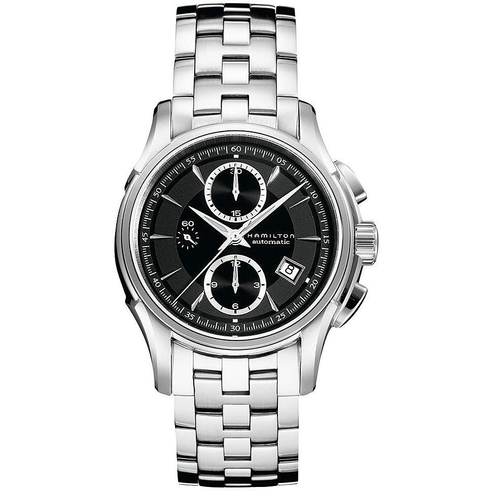 Orologio Hamilton Jazzmaster Auto Chrono H32616133 Watch Acciaio Cronografo Nero