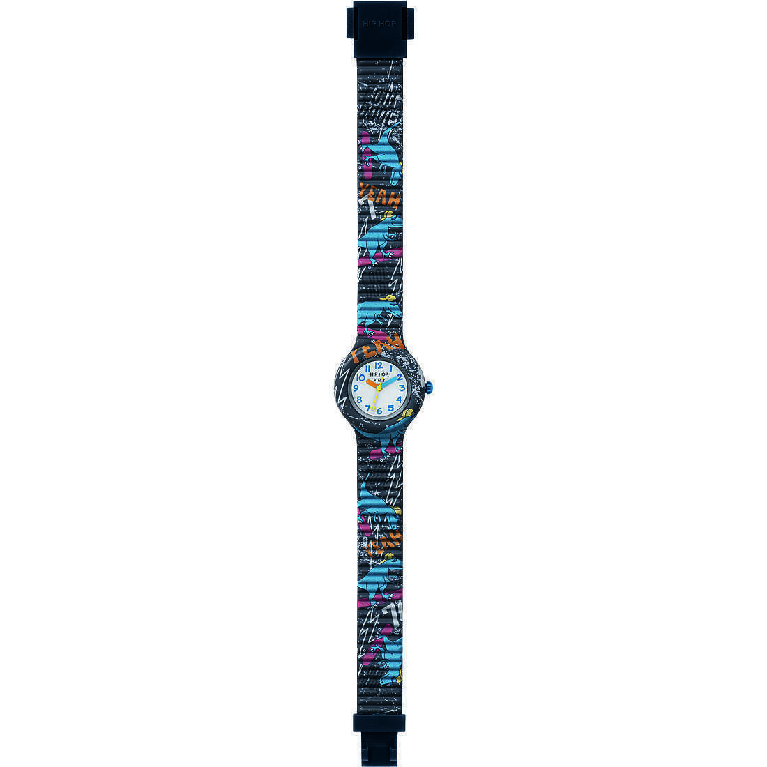 Orologio solo tempo bambino Hip Hop HWU0992 silicone collezione Kids Fun