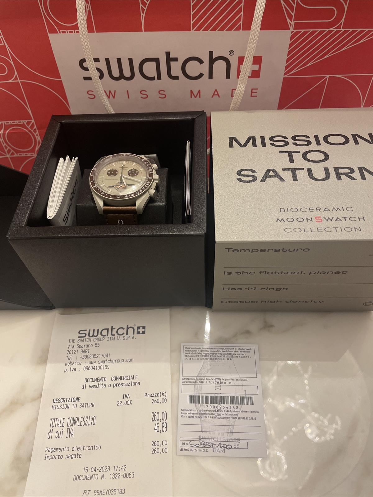 Omega x Swatch Bioceramic Moonswatch Collection “Mission To Saturn”